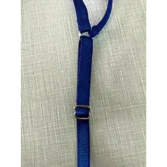 Frederick's Of Hollywood Sz M Jessica Bralette Blue Lace Sexy Comfy Unique NWT - Picture 9 of 10